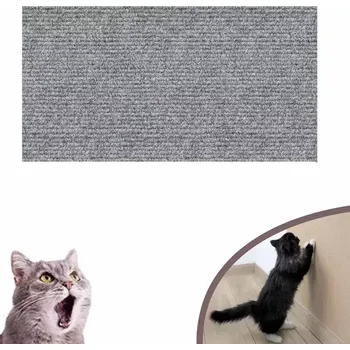 TopTechnology 40 x 100cm Střižitelné samolepicí kočičí škrabadlo DIY (světle šedé)