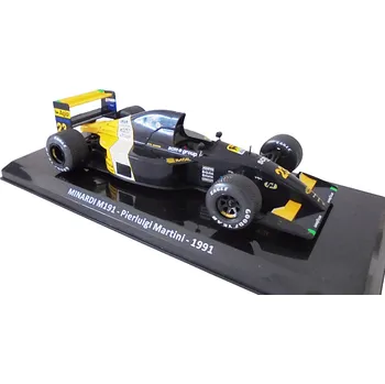autíčko Centauria Minardi F1 M191 Ford N 23 Season 1991 Pierluigi Martini 1:24 - časopis s modelem Minardi F1 M191 Ford - kovový model auta