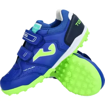 Kopačky Dětské kopačky turfy Joma Top Flex TF na suchý zip modré