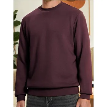 Pánská mikina Sinsay - Mikina s dlouhým rukávem - kaštanová - 2324O-83X - 2324O-83X-XS