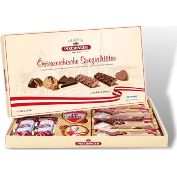 Čokoláda HEINDL - PISCHINGER , WIENER NOUGAT AUSTRIA PISCHINGER Rakouské speciality 350g ( to nejlepší od cukráře - výběr ) (659)