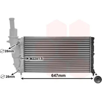 Chladič motoru Chladič, chlazení motoru VAN WEZEL 17002140