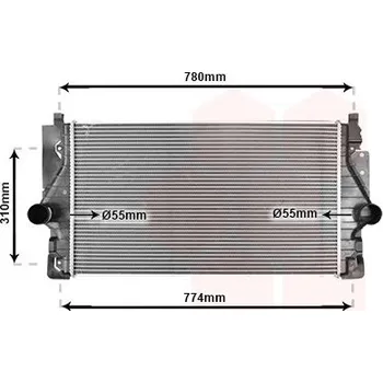 Chladič motoru Chladič turba VAN WEZEL 58004246