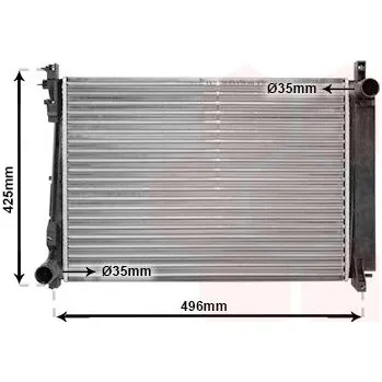 Chladič motoru Chladič, chlazení motoru VAN WEZEL 07002080