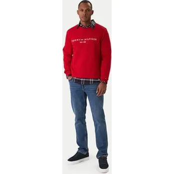 Pánská mikina Tommy Hilfiger Mikina Logo MW0MW11596 Červená Regular Fit L