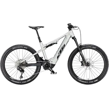 Elektrokolo Elektrokolo KTM MACINA LYCAN 772 Di2 2026 E-MTB, Bosch Performance CX, full suspension, 750 Wh, Shimano CUES Di2 Barva: Stříbrná, Velikost: L E-MTB, full suspension, Bosch Performance CX, 750 Wh, Shimano CUES Di2, 27,5" kola | včetně pedálů