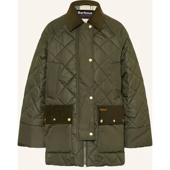 Dámský kabát Barbour Dámský Prošívaný Kabát Aldburgh, olivová, 36
