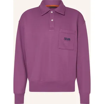 Pánská mikina Napapijri Pánské Jerseyové Polo Tričko Mirrat, fialová, S