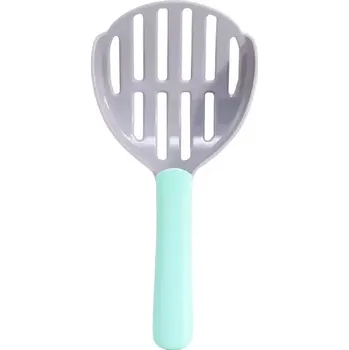 Přislušenství pro kočičí toaletu TopTechnology Lopatka na kočičí stelivo - nástroj na úklid exkrementů (šedá + zelená)