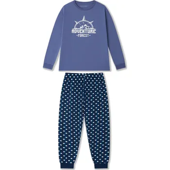 Pánské pyžamo Pánské pyžamo modré WOLF S2576B Velikost: 3XL