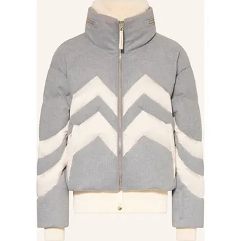 Dámská bunda Bogner Dámská Péřová Lyžařská Bunda Valea-Ld, šedá / krémová, 34