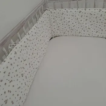 mantinel do postýlky Pro útulný domov Mantinel do postýlky Růžičky mantinel: 30 x 180 cm