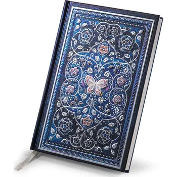 Zápisník ARGUS Elegantní zápisník A5 linky, pevná vazba, modrá Romantická zahrada 14200004