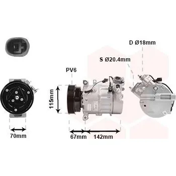 Kompresor klimatizace Kompresor, klimatizace VAN WEZEL 5901K002