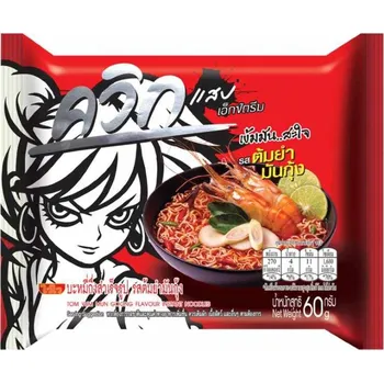 Wai Wai Instantní polévka s krevetovou příchutí Tom Yum - extra chilli 60g