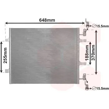 Výparník klimatizace Kondenzátor, klimatizace VAN WEZEL 43005459