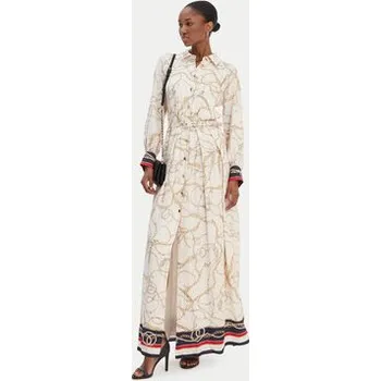 Dámské oblečení Marciano Guess Košilové šaty 6RGK33 7439A Écru Regular Fit 48