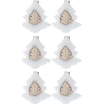 Stromky z filcu na kolíčku 4,5 x 4 x 0,5 cm, 6 ks v sáčku