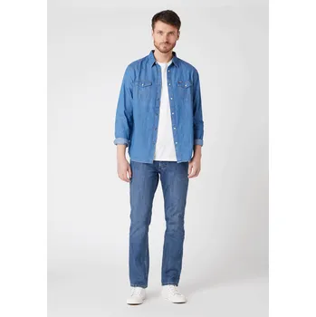 Pánské džíny Pánské džíny WRANGLER W10GM614V REGULAR MID STONE Velikost: 31/30 Tričko zdarma při nákupu nad 3000,-!