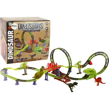 autodráha Hütermann Dino Park: Velká spirálová autodráha s elektrickým výtahem, světly a zvuky