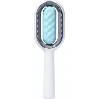 Kartáč pro zvířata TopTechnology Hřeben pro úpravu srsti koček s vodním tankem - modrý, dlouhá srst