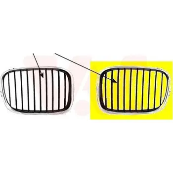 Příslušenství karosérie Mřížka chladiče VAN WEZEL 0639511