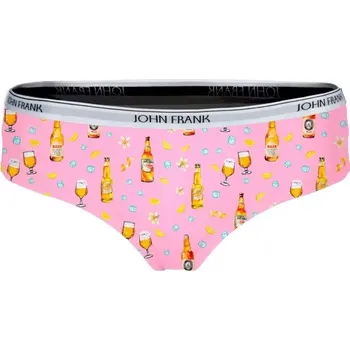 Kalhotky Dámské hipster kalhotky s růžovým potiskem John Frank WJFD-H66 flower beers velikost S-34/36