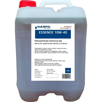 Motorový olej MOL Essence 10W-40 – Objem: 10L