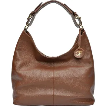 Kabelka Carla Ferreri Dámská kožená kabelka CF1881T Marrone + 2 měsíce na vrácení zboží