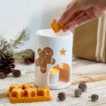 Vánoční svícen Aroma lampička | BISCOTTO | s voskem | 8x10 cm | 870328