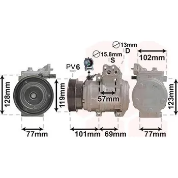 Kompresor klimatizace Kompresor, klimatizace VAN WEZEL 8300K146