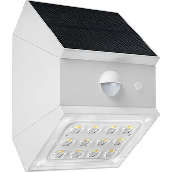 Venkovní osvětlení LED Nástěnné solární svítidlo se senzorem LED/2,5W/3,7V IP65 1200 mAh bílá