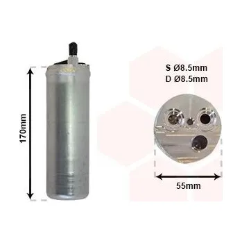 Sušič klimatizace Sušárna, klimatizace VAN WEZEL 3700D371