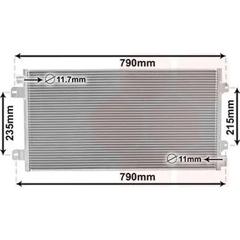 Výparník klimatizace Kondenzátor, klimatizace VAN WEZEL 43005342