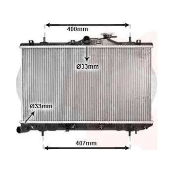 Chladič motoru Chladič, chlazení motoru VAN WEZEL 82002047