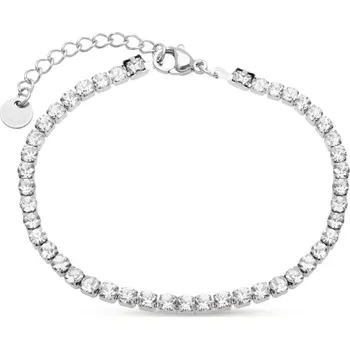 Náramek Náramek z chirurgické oceli s čirými zirkony 2866-2