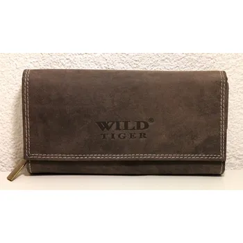 Peněženka Kožená peněženka Wild Tiger hnědá XL