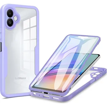 Pouzdro na mobilní telefon Techsuit ColorVerse 360 Series s ochranou displeje Samsung Galaxy A06 fialová