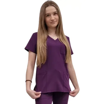 Zdravotnický oděv Dámská lékařská blůza fialové barvy Casual Premium (L)