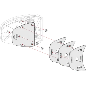 Tuning Distanční podložky Spacer Safe Door stříbrné