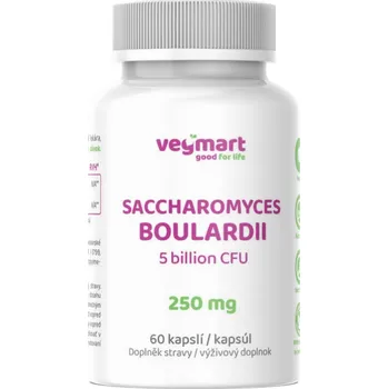 Lék při potížích s trávením Vegmart Saccharomyces Boulardii 250 mg, 60 kapslí>