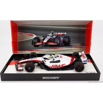 autíčko Minichamps Haas F1 Vf-22 Ferrari Team Haas N 47 1:18, bílá