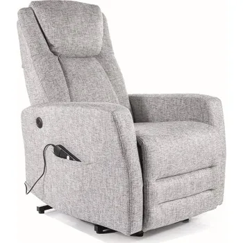 Křeslo Křeslo polohovací šedé ADONIS