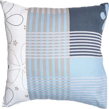 Bytový textil DADKA VRACOV Povlak na polštář satén Flér šedomodrá Rozměr: 40x50