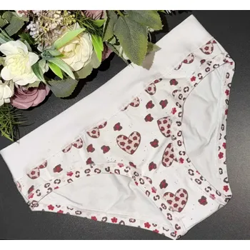 Kalhotky Dámské kalhotky Lovelygirl 68364D bianco/cuore 3 (Velikost=S)