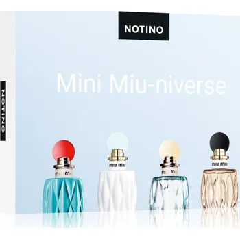 Dámský parfém Beauty Discovery Box Notino Miu Miu L'Eau De Muguet parfémovaná voda 1,2 ml + Miu Miu Fleur De Lait parfémovaná voda 1,2 ml + Miu Miu Miutine parfémovaná voda 1,2 ml + Miu Miu L'Eau Bleue parfémovaná voda 1,2 ml
