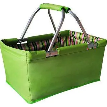 Odpadkový koš Toro košík nákupní skládací 47 x 27 x 23 cm 29 L zelený 263304