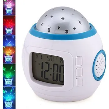 Budík Relaxační budík s projektorem noční oblohy