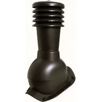 Set odvětrávací hnědý nízká vlna pro plechovou tvarovanou krytinu – průměr 110 mm