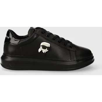 Pánská obuv Kožené tenisky Karl Lagerfeld KAPRI MENS KL52530N.00X černá 99X, EUR 44